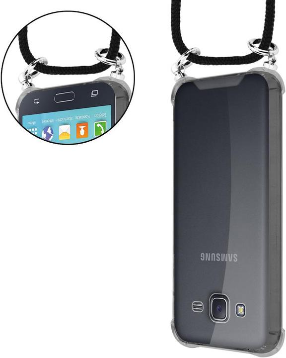 Actual product image Cadorabo Necklace Case TPU Handy Kette SILBER