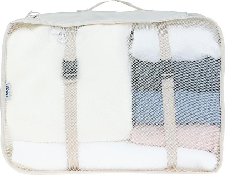 Actual product image Koor Kleiderbeutel Set Reesa, 4-teilig, Beige, Gewicht: 240 g