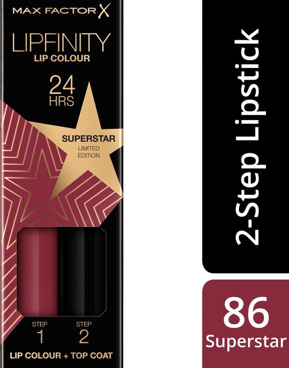 Actual product image Max Factor Lipfinity Lip Colour (086 Superstar)