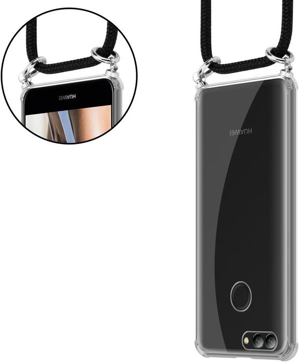 Actual product image Cadorabo Necklace Case TPU Handy Kette SILBER