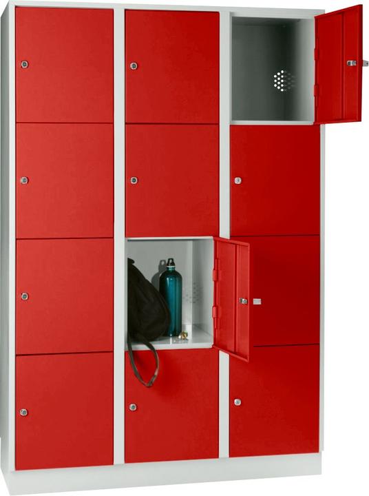 Flame-red, Light grey, Light grey RAL 7035