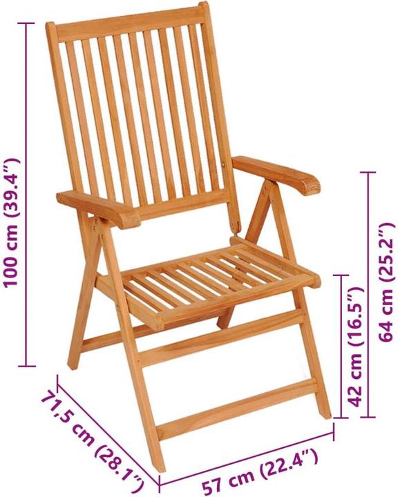 Actual product image vidaXL Gartenstuhl