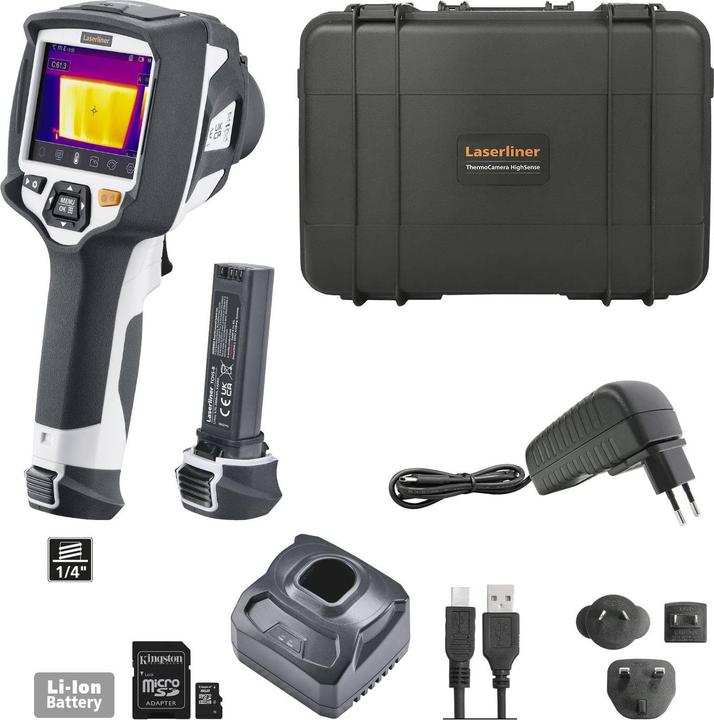 Actual product image Laserliner ThermoCamera HighSense Pro thermal imaging camera -20 to +650°C 384 x 288 pixels 9Hz