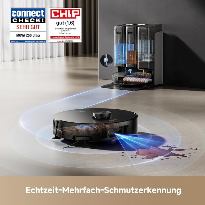 Actual product image Mova Z50 Ultra (19000 Pa, Wiping roller)