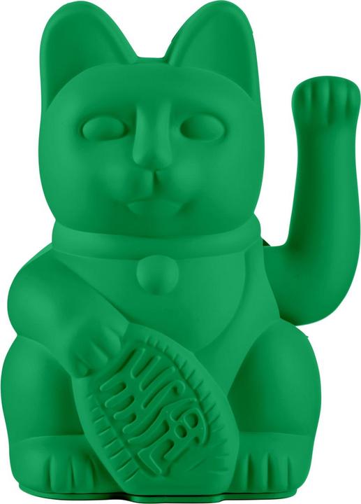 Donkey Products Glückskatze Leuchtendes Grün (8 x 10.5 cm)