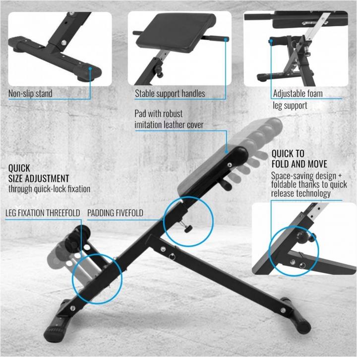 Produktbild Gorilla Sports Hyperextension Rückentrainer
