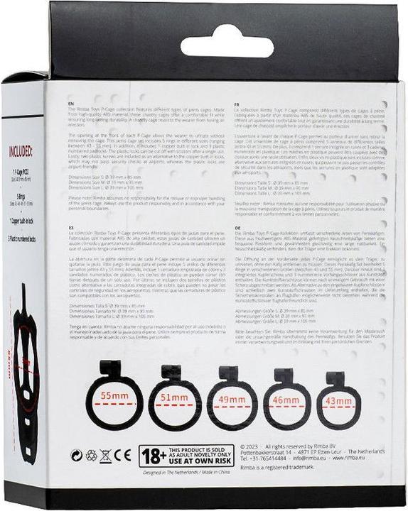 Image du produit Rimba Cage à pénis P-Cage (S)