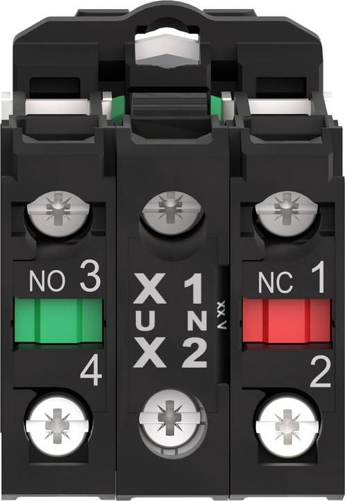 Actual product image Schneider Electric Illuminated pushbutton, green, flat, XB5AW33G5