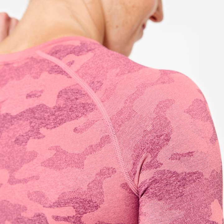 Immagine prodotto Domyos Camicia a maniche lunghe crop top da donna - rosa (S)