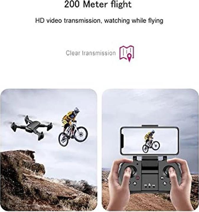 Produktbild Luxwallet Vollständige HD-Kamera-Drohne mit VR-Brille und Tragetasche, 30 km/h, 200 Meter Reichweite