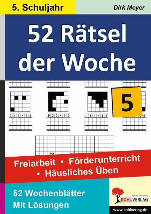 Produktbild 52 Rätsel der Woche / 5. Schuljahr (Deutsch, Dirk Meyer, 2012)