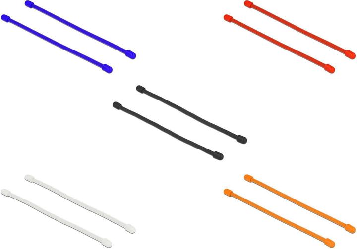 Produktbild Delock Kabelbinder 150mm x 4mm Mehrfarbig, 10 Stück (Kunststoffkabelbinder, 150 mm, 10 Stk.)