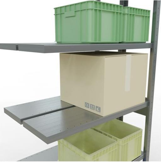 Actual product image Schulte Lagertechnik Double add-on shelf MULTIplus250