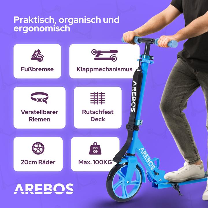 Actual product image Arebos Tretroller
