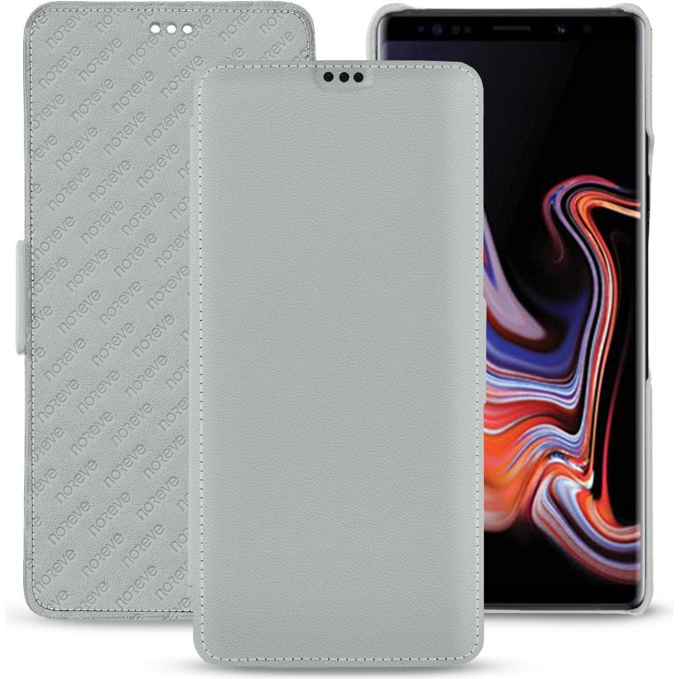 Thumbnail - Noreve Lederschutzhülle horizontal (Samsung Galaxy Note 9), Smartphone Hülle, Grau