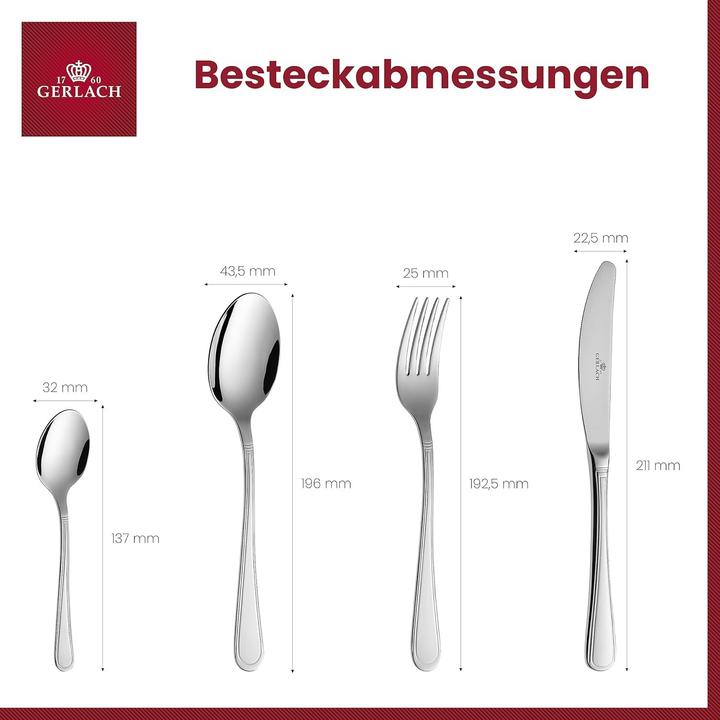 Actual product image Gerlach Antica zestaw sztućców 68 szt. w pudełku (68 pcs., Cutlery set)