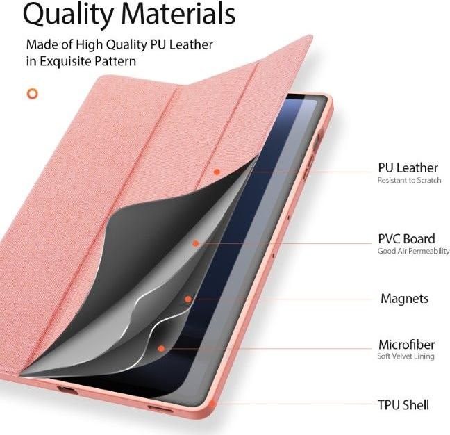 Actual product image Dux Ducis Domo Series Leather Book Cover Case (Galaxy Tab S9 FE+)