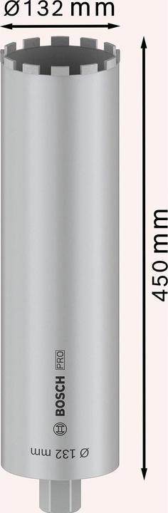 Produktbild Bosch Professional Zubehör PRO Core Cutter wet, 132 x 450 mm, 1 1/4-Zoll-UNC (132 Millimeter)