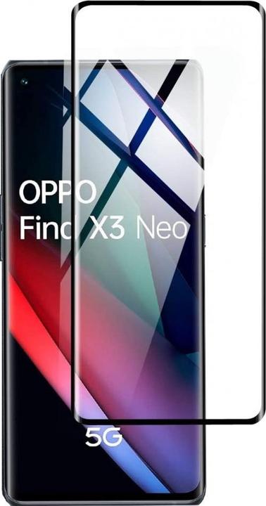Image du produit Screenguard Oppo Find X3 Neo Full Screen Protection en verre blindé 2.5D 9H (1 pièce(s), Oppo Find X3 Neo)