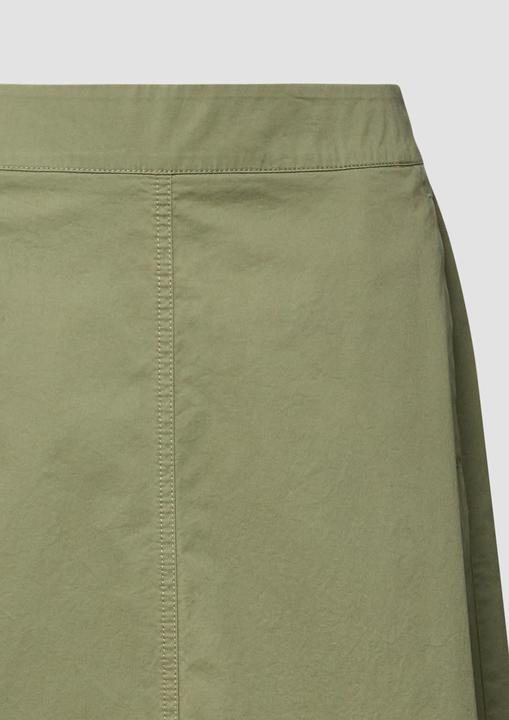 Produktbild s.Oliver Baumwoll-Midirock mit Gummizug und Leistentaschen (48)