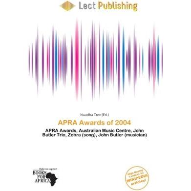 APRA Awards of 2004, Fachbücher