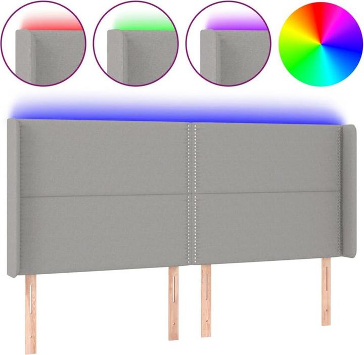 Produktbild vidaXL LED Kopfteil (203 x 16 x 128 cm)