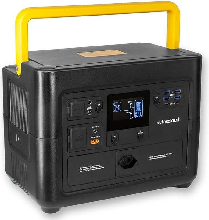 Actual product image Autosolar Avantura Max 2 (2000W Output) "Swiss Edition" Powerstation / Solargenerator (1536 Wh, 15.90 kg)