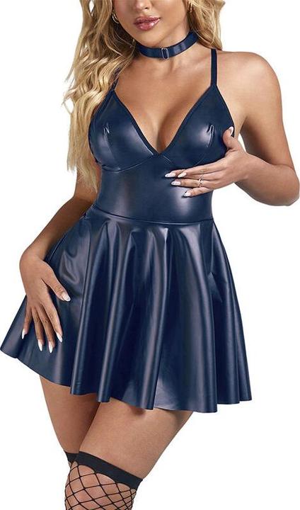 Produktbild Subblime - 955410 KLEID MIT BLAUEN LEDERTRÃ„GERN S/M (S, M)