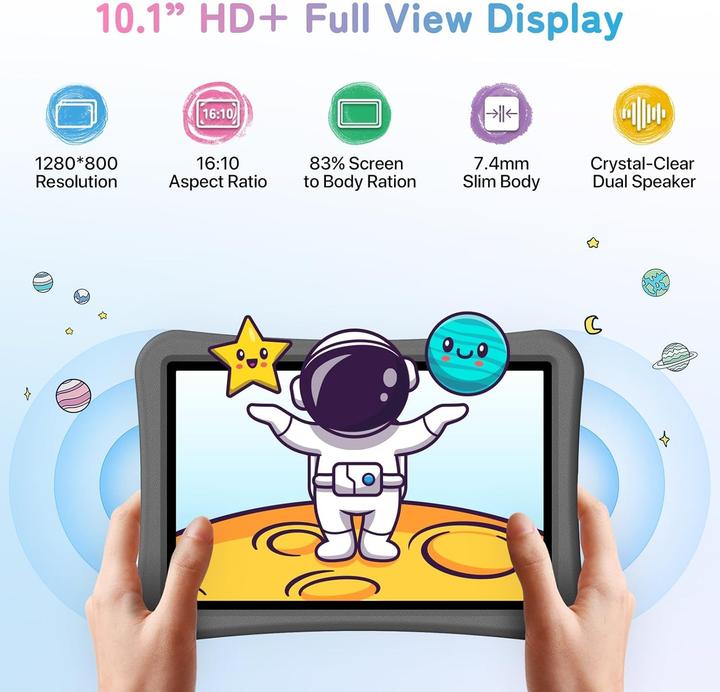 Produktbild Umidigi Kinder-Tablet mit Elterlicher Kontrolle (10.10", 128 GB, Grau)