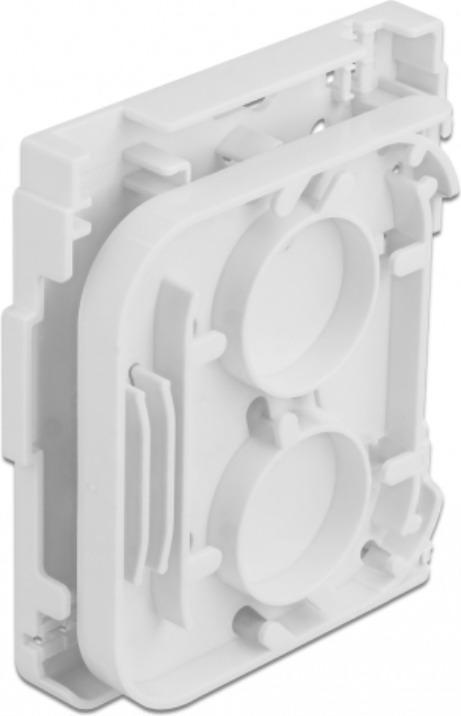 Actual product image Delock Wall mount fiber optic junction box for 1 x SC Simplex or LC Duplex white (Splice box)