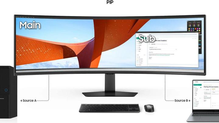 Actual product image Samsung S95UC (5120 x 1440 pixels, 49")