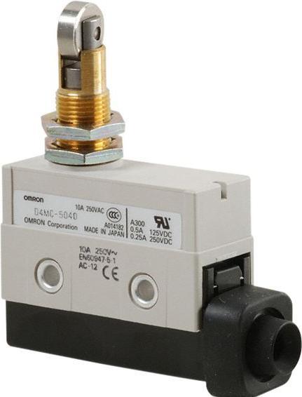 Actual product image Omron Industrial Automation Limit switch, cross roller plunger for panel mounting, 1 NO/1 NC contact