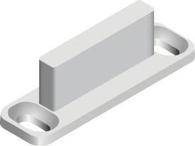 Cinetto PS06 Gleiter zur Designvariante Innenfront Möbelbeschlag Kunststoff grau