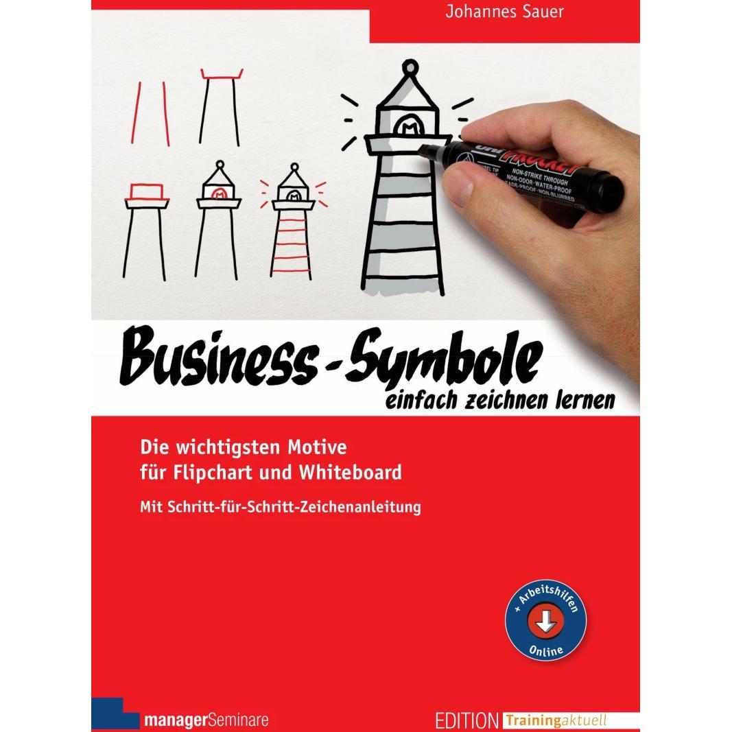 Business-Symbole einfach zeichnen lernen, Fachbücher von Johannes Sauer