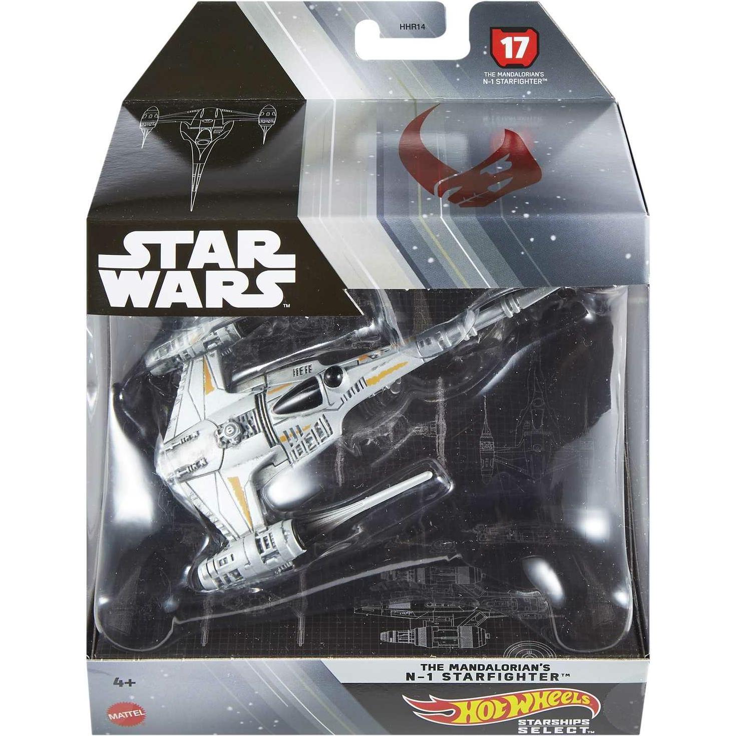 Thumbnail - Mattel Star Wars Hot Wheels Starships Select DieCast Modell The Mandalorian's N-1 Starfighter