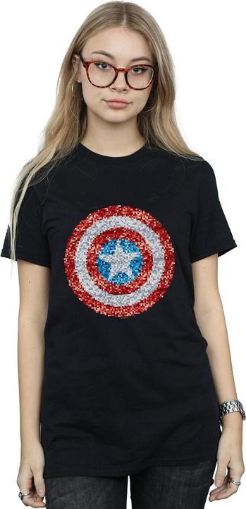 Produktbild Captain America Pixelated Shield TShirt (L)