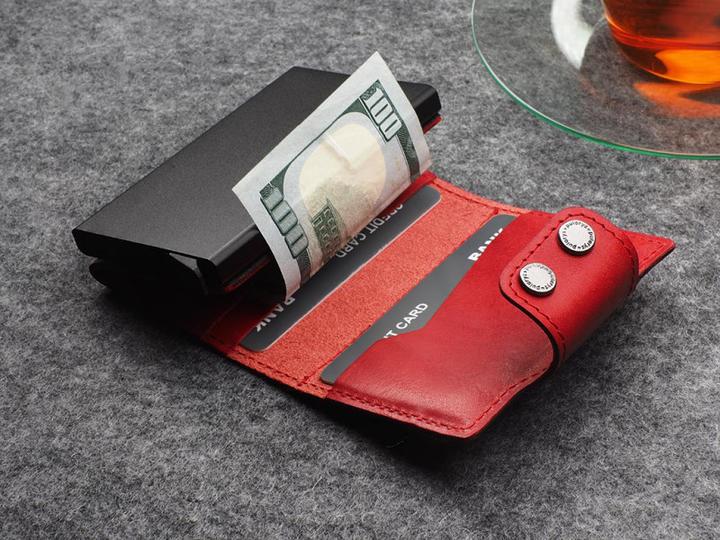 Actual product image Pularys Wallet DOPPIO credit card holder
