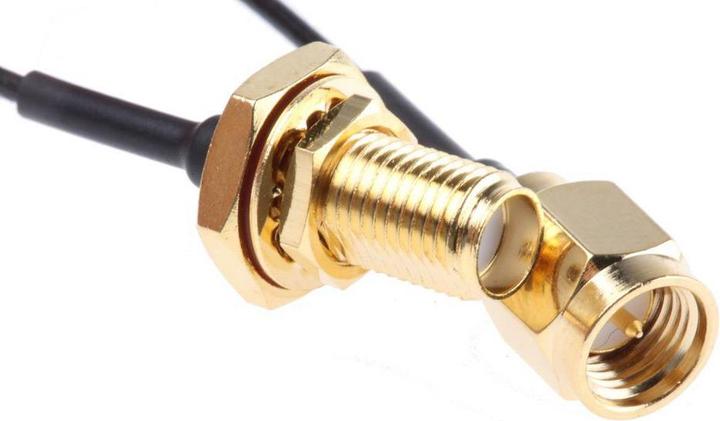 Produktbild RS PRO SMA-SMA plug cable assembly,IP67, 100mm (Antennenkabel)