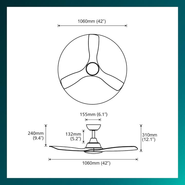 Productafbeelding Philips Plafondventilatorlamp