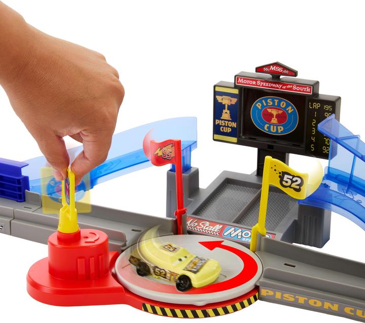 Productafbeelding 0 Disney en Pixar Cars Piston Cup Stunting Speedway Speelset met Bliksem McQueen Speelgoedauto