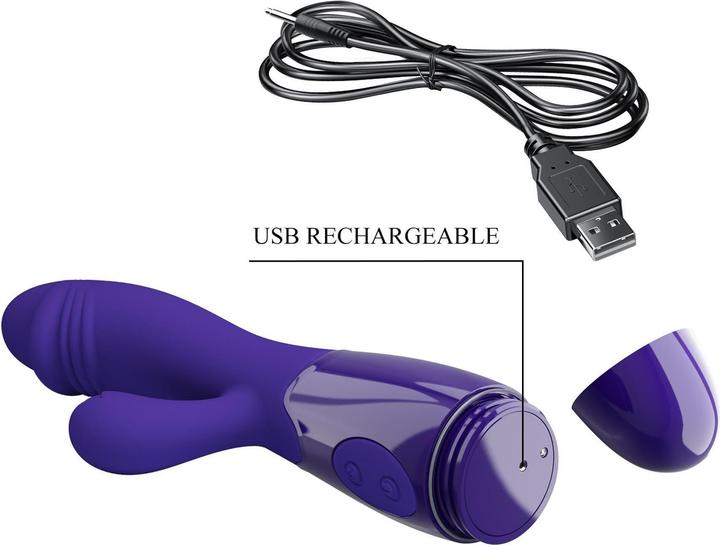 Actual product image Pretty Love Snappy Youth Vibrator & G-Spot Stimulator Purple