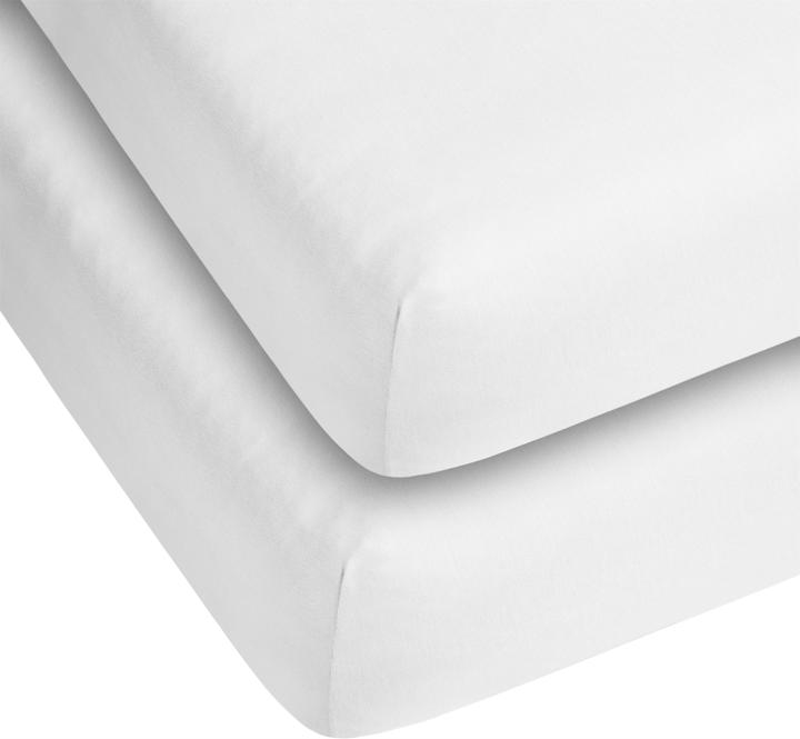 Actual product image Aspero 2 x cotton fitted sheets (140, 160 x 200 x 25 cm)