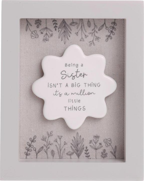 Actual product image Mars Moments Sisters Framed Plaque