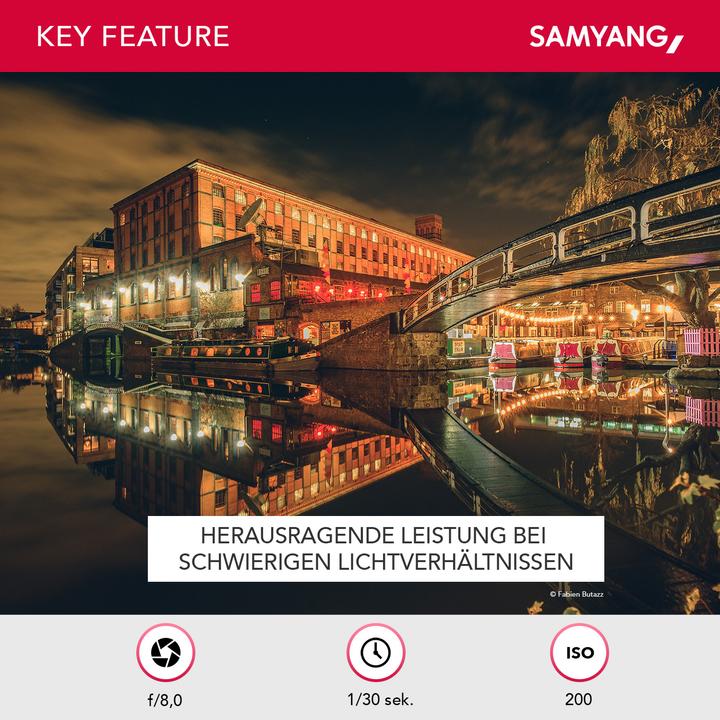 Produktbild Samyang 12mm f/2.0 NCS CS, Canon M (Canon EF-M, APS-C / DX)