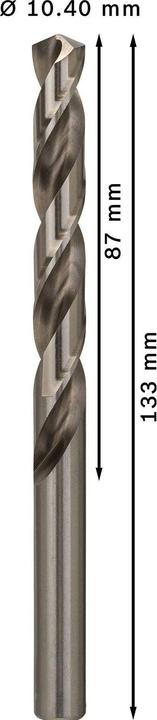 Image du produit Bosch Professional Zubehör Foret hélicoïdal PRO Metal HSS-G, 10,4 x 87 x 133 mm (10,4 mm)