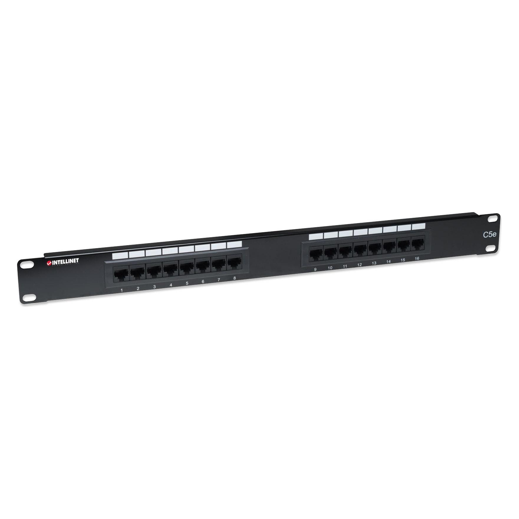 Intellinet Cat5e Patch Panel, Server Zubehör, Schwarz