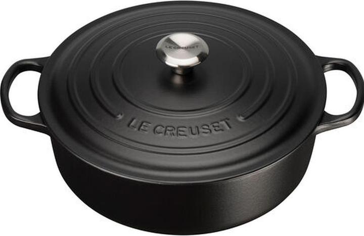 Le Creuset Gourmet-Bräter Signature 24 cm Schwarz (Gusseisen, 24 x 14 cm)