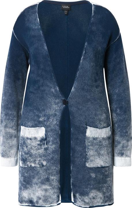 Image du produit Ulla Popken Cardigan, encolure en V et fermeture à bouton, coupe évasée (58)