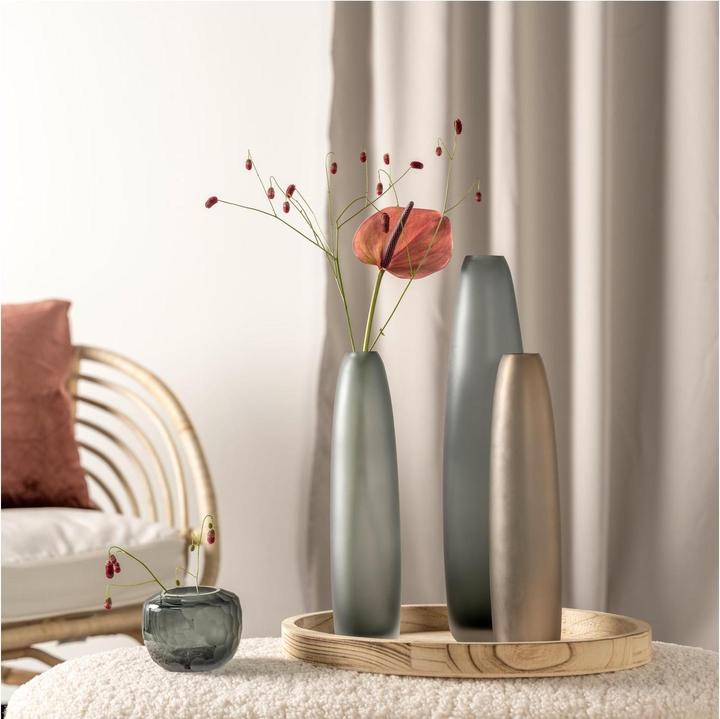 Actual product image Leonardo Vase Bellagio 10 cm, Anthracite (1 x, 0.50 l)