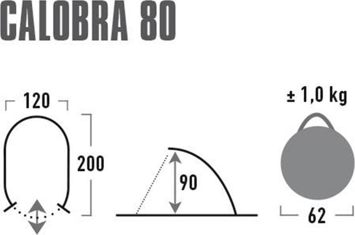 Image du produit High Peak Calobra 80 Beach Shelter (Tente de plage, 1 kg, 1 personne)